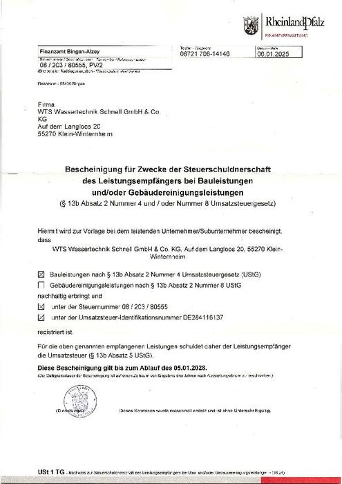 Steuerschuldnerhaft §13b